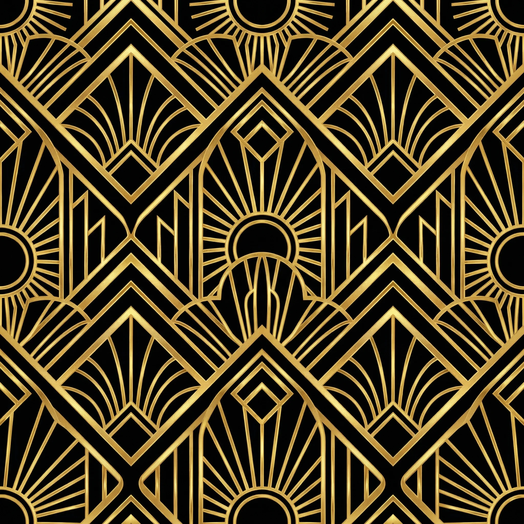 Art Deco几何图案 - 装饰 盛世棋牌 页面